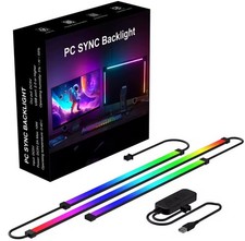 LED Strip Backlight for PC Monitor with Music Sync Computer, RGB LED Bar, 32” UK