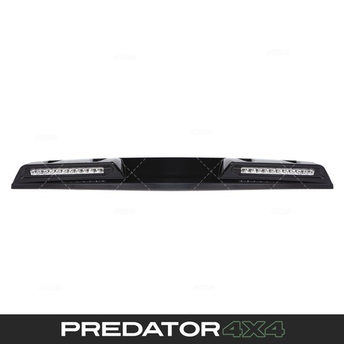 Black twin led roof top - black, light