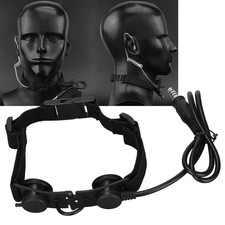 Throat Microphone Adjustable Noise Reduction Detachable 7.1mm Military Mic