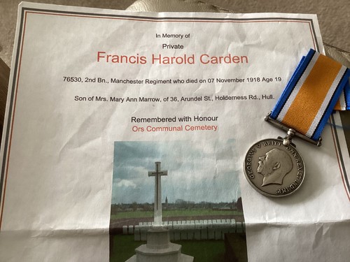 Ww1 war medal - dow, 2nd