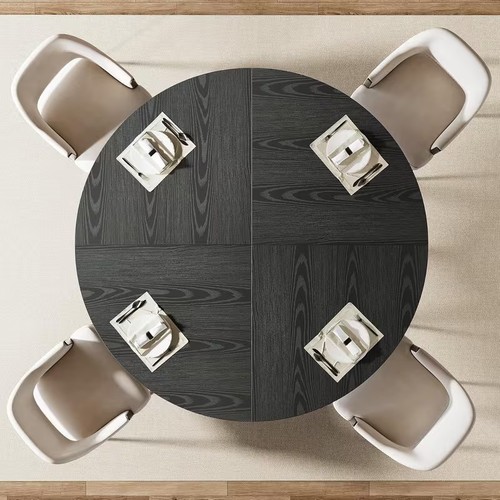Round dining table - dining,