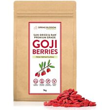 1KG GOJI BERRIES TIBETAN SUN-DRIED RAW NATURAL HEALTHY VEGAN SUPERFOOD SNACK