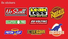 Disney Cars sticker set rust eze dinoco piston cup vinyl indoor and outdoor 