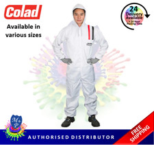 Nylon Spray Coverall with Hood COLAD WHITE Washable - Paint Spraying