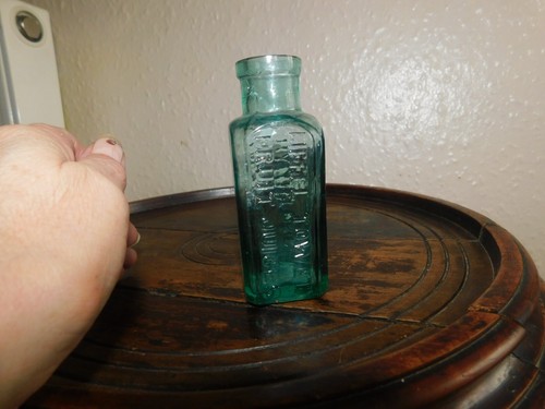 Vintage glass bottle green - vintage,