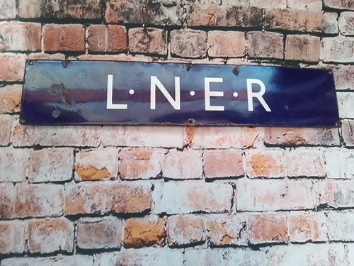 Vintage lner railway enamel - vintage,