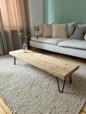 Coffee Table Solid Wood Table  Scaffold Boards *