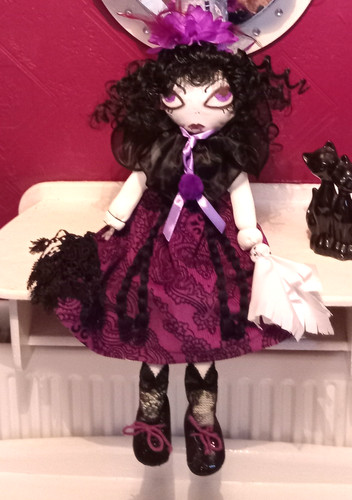 Gothic rag doll cloth - -,