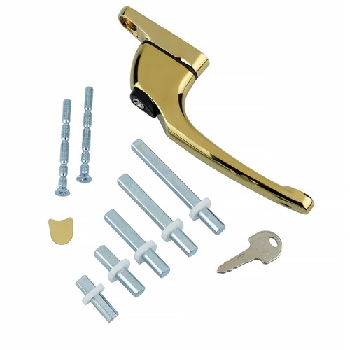 Gold upvc window handle - upvc,