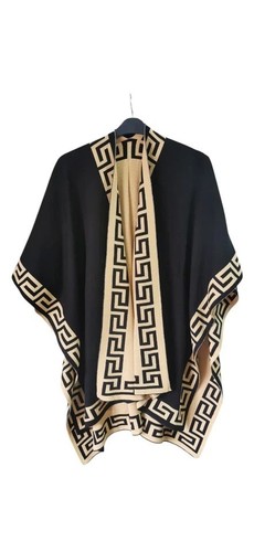 Women retro style - style, poncho