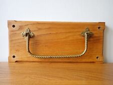 Vintage Church pew brass