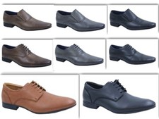 Mens Faux Leather Smart