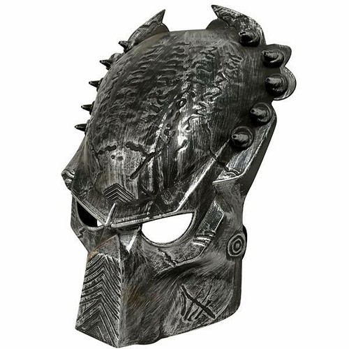 Plastic alien mask silver - alien,