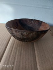 Hand Carved Vintage Wooden Bowl 