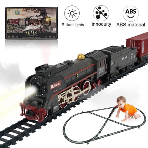 Electric train set steam - train,