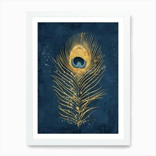 Peacock Feather Canvas Print 1