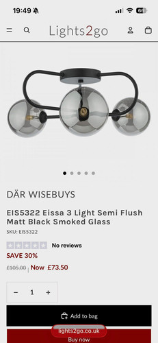 Där eissa eis5322 light - där, 3-light