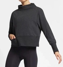 Nike Dri-fit Versa Studio Mock Neck Sweatshirt -  Dark Gray Heather - L NWT