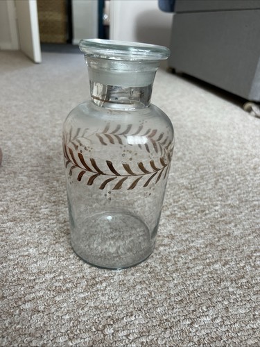 Vintage clear glass - glass, apothecary