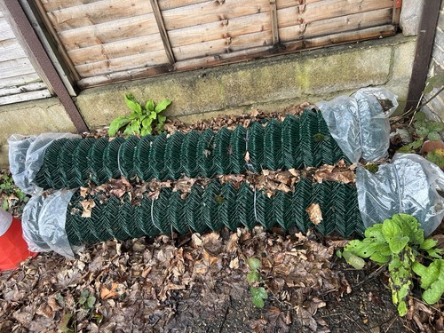 Chain link fence - 0.8x15m, green