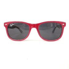 Kids RAY-BAN Pink & Grey Junior Plastic Wayfarer Sunglasses w CASE H31