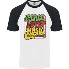 Peace Love Music Guitar Hippy
