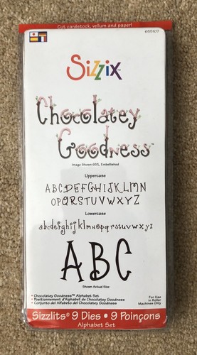 Sizzix alphabet thinlits - *sizzix*,