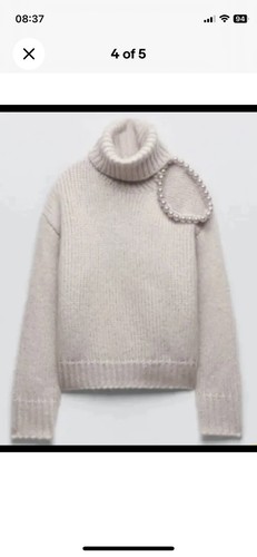 Zara pearl cut out - zara,