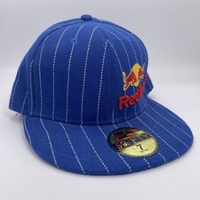 New Era Red Bull Cap Blue Striped Size 7 55.8cm 59Fifty