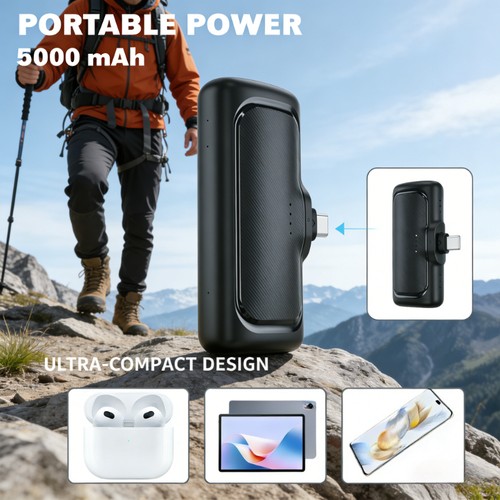 Compact portable power bank - compact,