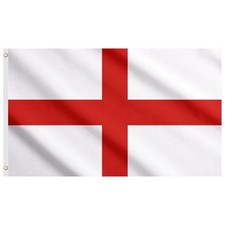 5 x 3ft Large St George English Flag England Cross Sport UK Team Flag Eyelets