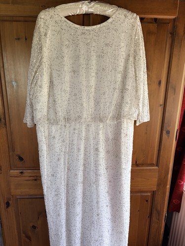 Ivory beaded formal wedding - ivory, formal/