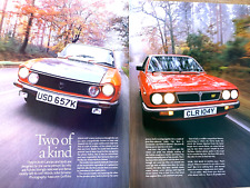 LANCIA FULVIA & BETA FRAMEABLE WALL ART ORIGINAL CAR MAGAZINE REVIEW ROAD TEST