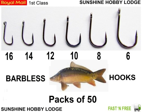 Coarse fishing hooks - coarse, eyed