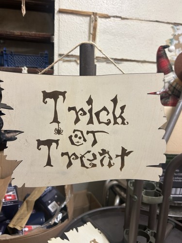 Halloween wooden trick - halloween,