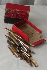 VINTAGE BOX OF PEN NIBS
