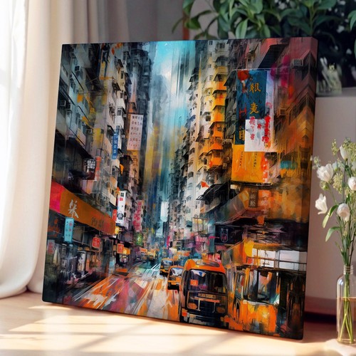 City hong kong abstract - kong,