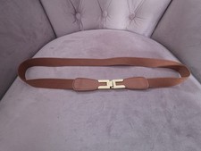 Zara Tan elasticated belt With