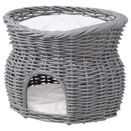 Pawhut wicker cat - wicker, house
