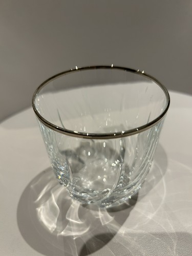 Silver colour rim tumblers - colour,