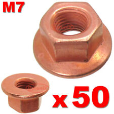 BMW EXHAUST NUTS M7 MANIFOLD E90 E92 E36 E46 SERIES HEAD STUD LOCK NUT COPPER 50