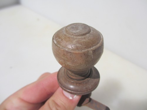 Antique wooden dresser knobs - wooden,