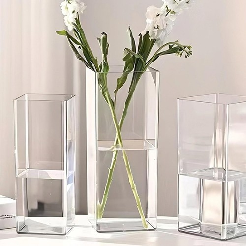 Clear acrylic flower vases - acrylic,