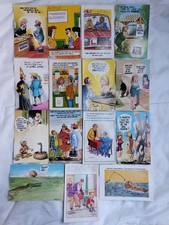 15  saucy vintage postcards. 