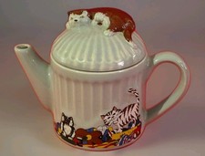 Wade Whimsical Cat Teapot Vintage With Lid Decorative Ceramic