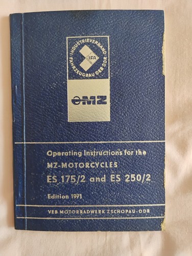 Es175 es250 owners handbook - mz,