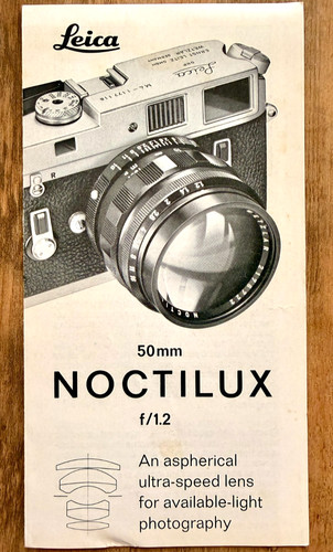 Rare leica noctilux 50mm - leica,