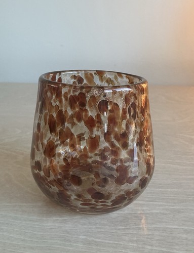 Hand blown art glass - smal, vase