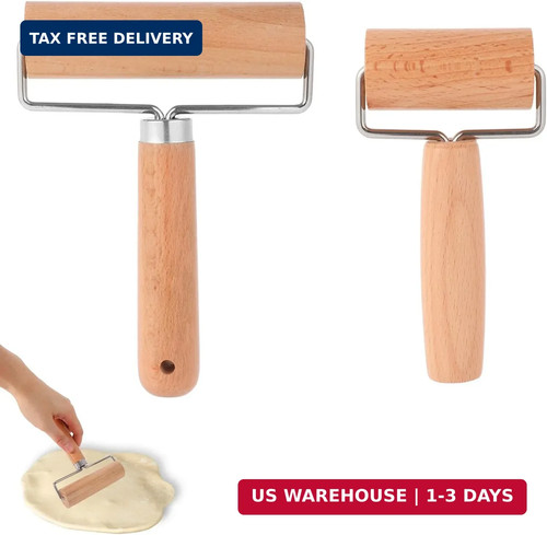 2pcs hand wooden pastry - 2pcs,