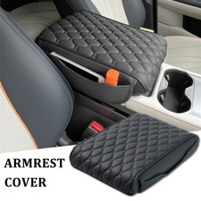Leather Universal Car Armrest Cover Center Console Box Arm Rest Pad Protector.